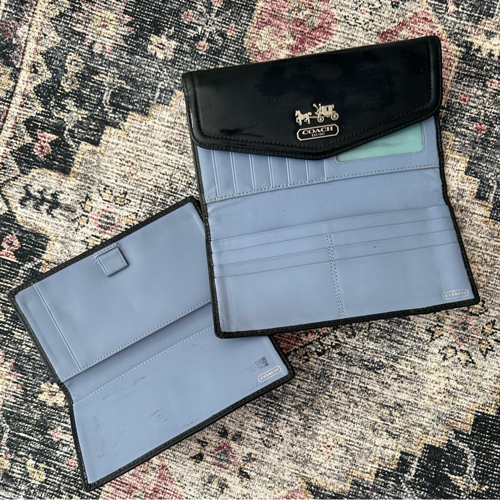 Coach Sabrina Patent Leather Wallet